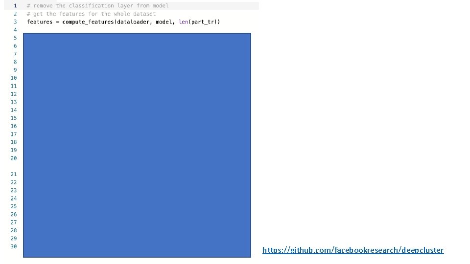 https: //github. com/facebookresearch/deepcluster 