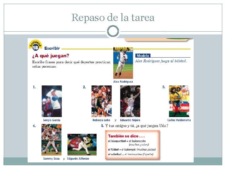 Repaso de la tarea 