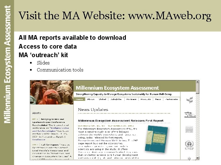 Visit the MA Website: www. MAweb. org All MA reports available to download Access