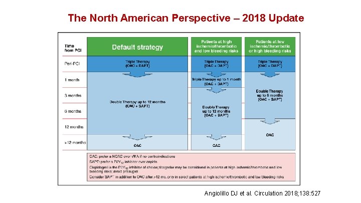 The North American Perspective – 2018 Update Pragmatic algorithm for the management of AF