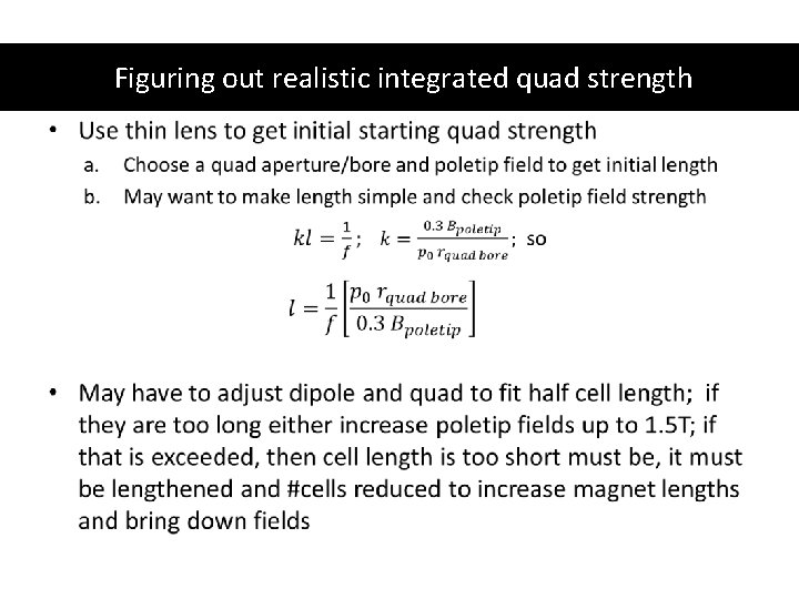 Figuring out realistic integrated quad strength 