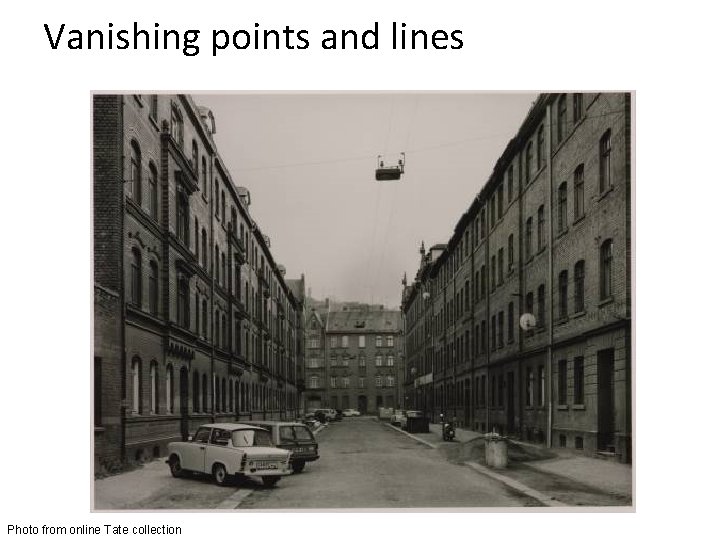 Vanishing points and lines Photo from online Tate collection 