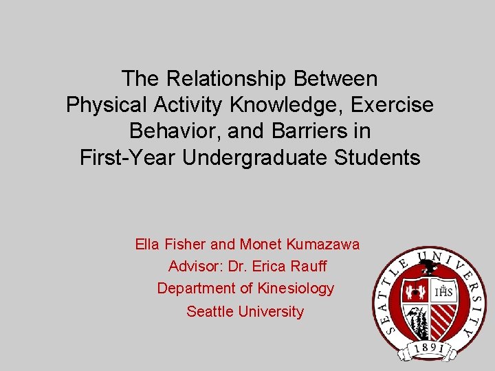 The Relationship Between Physical Activity Knowledge Exercise Behavior