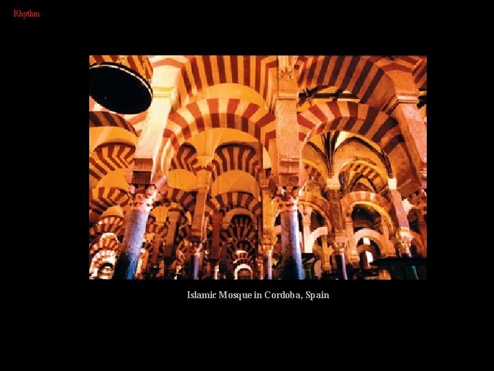 Rhythm Islamic Mosque in Cordoba, Spain 
