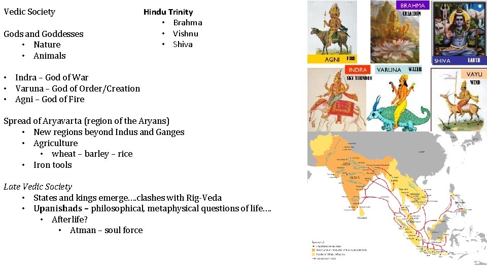 Vedic Society Gods and Goddesses • Nature • Animals Hindu Trinity • Brahma •