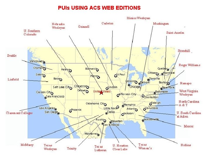 PUIs USING ACS WEB EDITIONS 