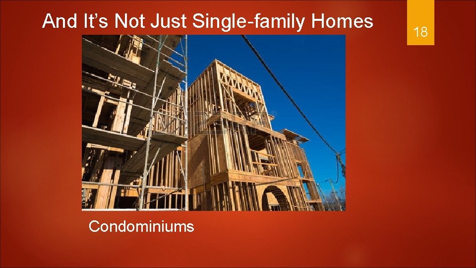 And It’s Not Just Single-family Homes Condominiums 18 