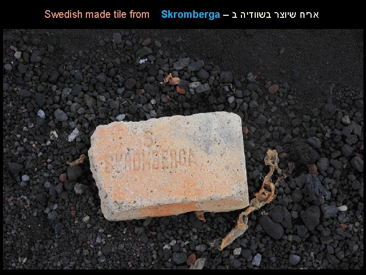 Swedish made tile from Skromberga – אריח שיוצר בשוודיה ב 