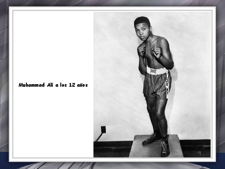 Muhammad Ali a los 12 años 