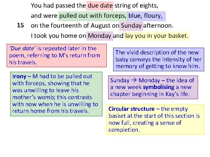 You had passed the due date string of eights, and were pulled out with You had passed the due date string of eights, and were pulled out with