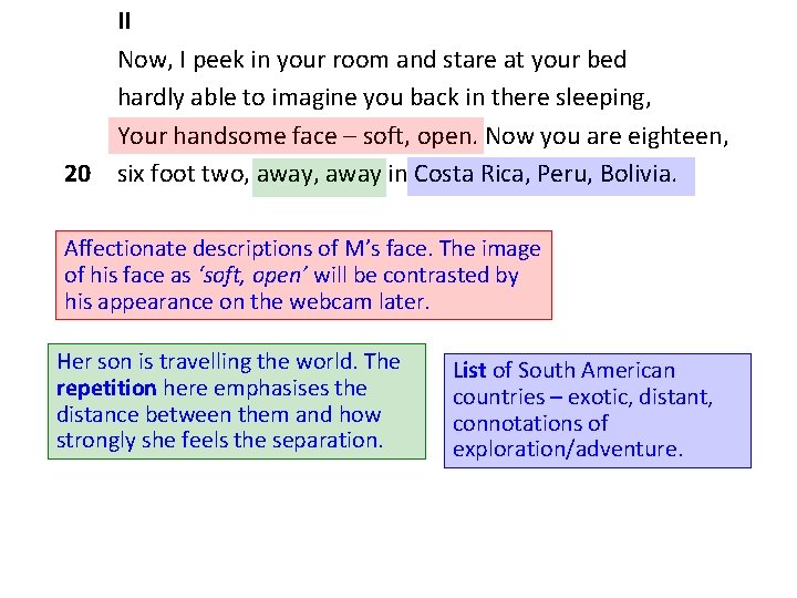 II Now, I peek in your room and stare at your bed hardly able II Now, I peek in your room and stare at your bed hardly able