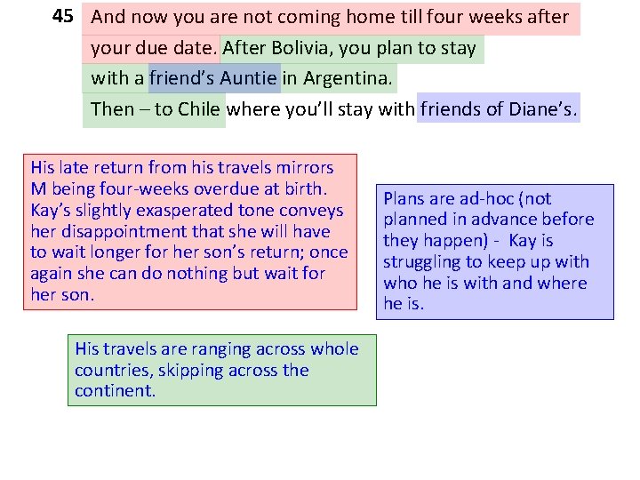 45 And now you are not coming home till four weeks after your due 45 And now you are not coming home till four weeks after your due