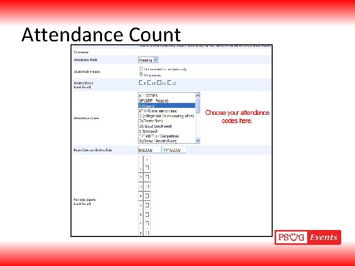 Attendance Count 