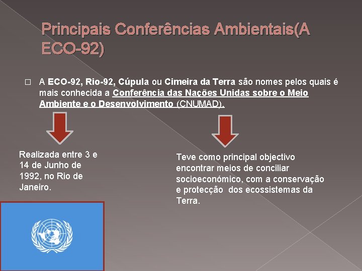 Sobre As Principais Conferências Ambientais Assinale V