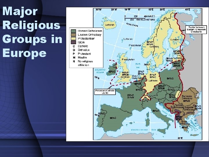 Major Religious Groups in Europe 