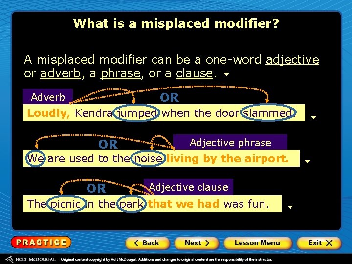 What is a misplaced modifier? A misplaced modifier can be a one-word adjective or