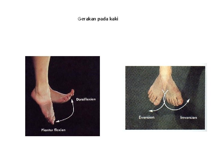 Gerakan pada kaki 