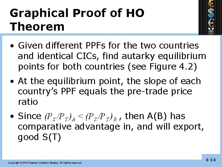 Graphical Proof of HO Theorem • Given different PPFs for the two countries and