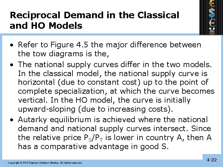 Reciprocal Demand in the Classical and HO Models • Refer to Figure 4. 5