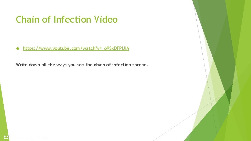 Chain of Infection Video https: //www. youtube. com/watch? v=_o 9 Sx. DFPUi. A Write Chain of Infection Video https: //www. youtube. com/watch? v=_o 9 Sx. DFPUi. A Write