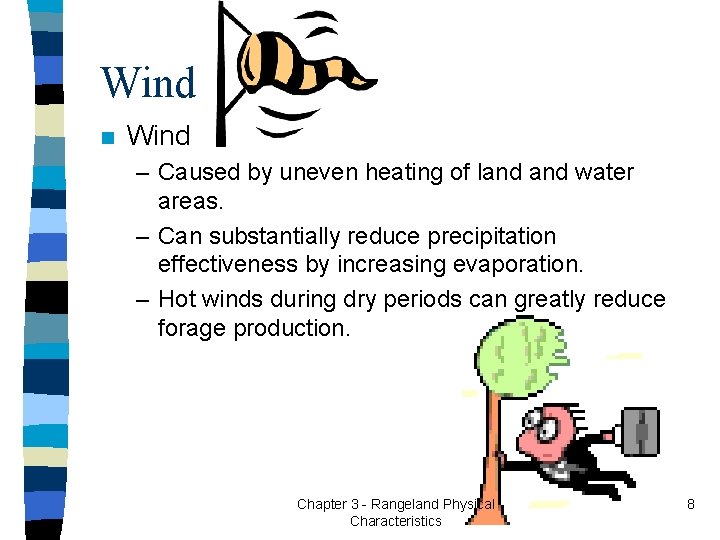 Wind n Wind – Caused by uneven heating of land water areas. – Can