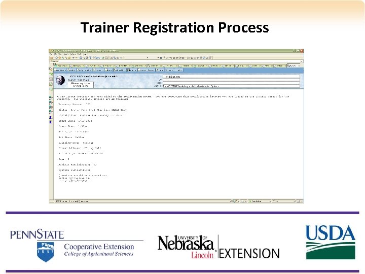 Trainer Registration Process 