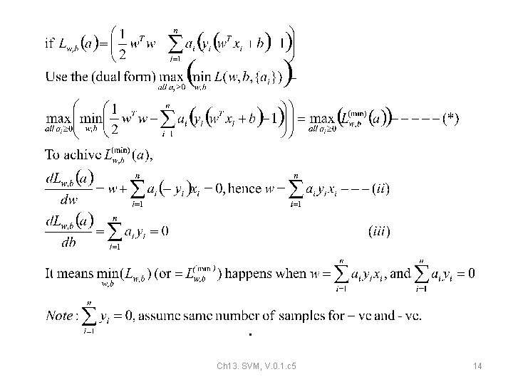 • Ch 13. SVM, V. 0. 1. c 5 14 • Ch 13. SVM, V. 0. 1. c 5 14