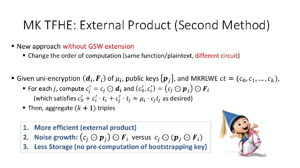 MK TFHE: External Product (Second Method) • 