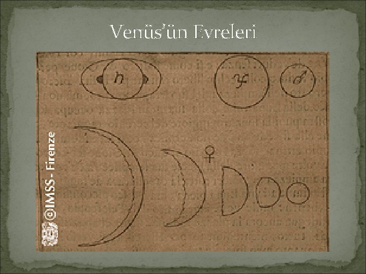 Venüs’ün Evreleri 