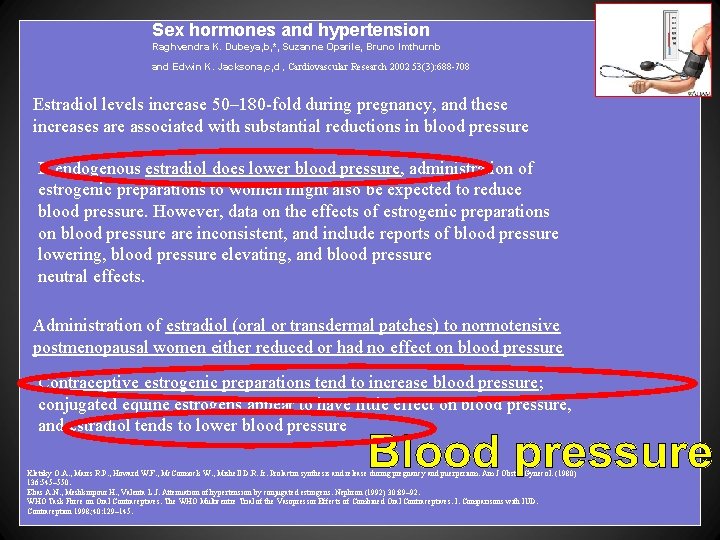 Sex hormones and hypertension Raghvendra K. Dubeya, b, *, Suzanne Oparile, Bruno Imthurnb and