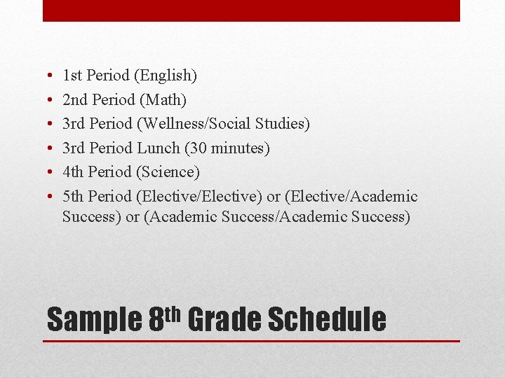 • • • 1 st Period (English) 2 nd Period (Math) 3 rd • • • 1 st Period (English) 2 nd Period (Math) 3 rd