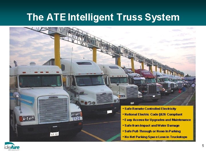 The ATE Intelligent Truss System • Safe Remote Controlled Electricity • National Electric Code