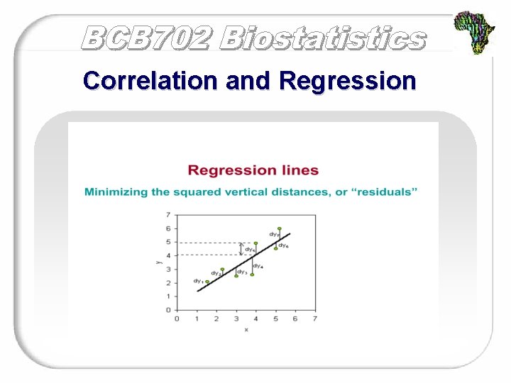 Correlation and Regression 