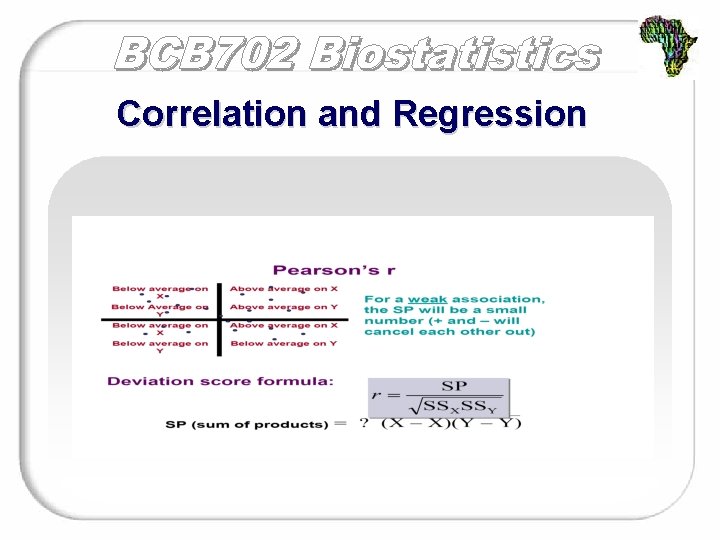 Correlation and Regression 