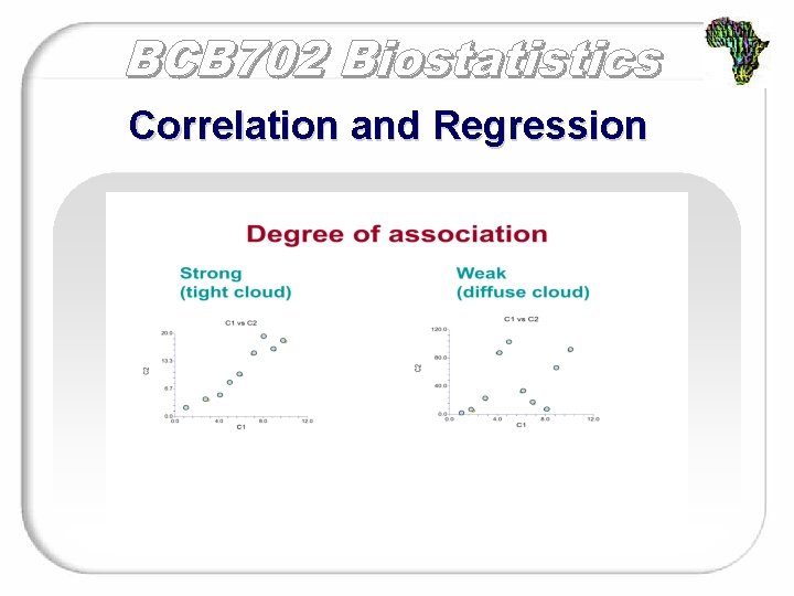 Correlation and Regression 
