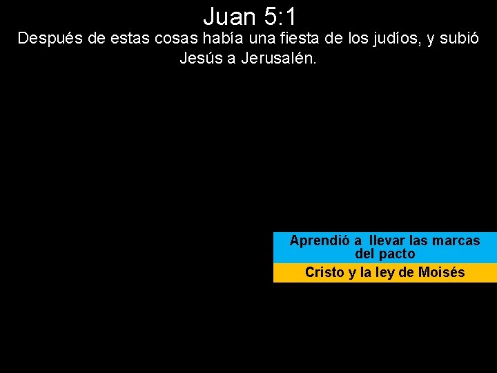 Juan 5: 1 Después de estas cosas había una fiesta de los judíos, y