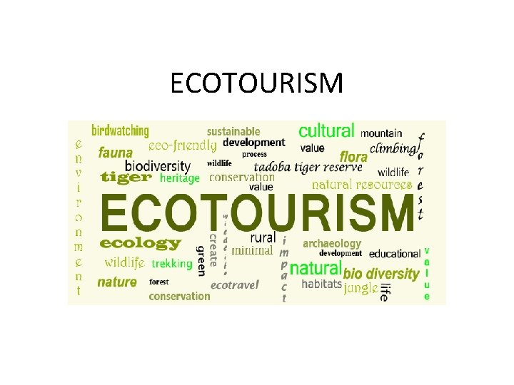 ECOTOURISM 