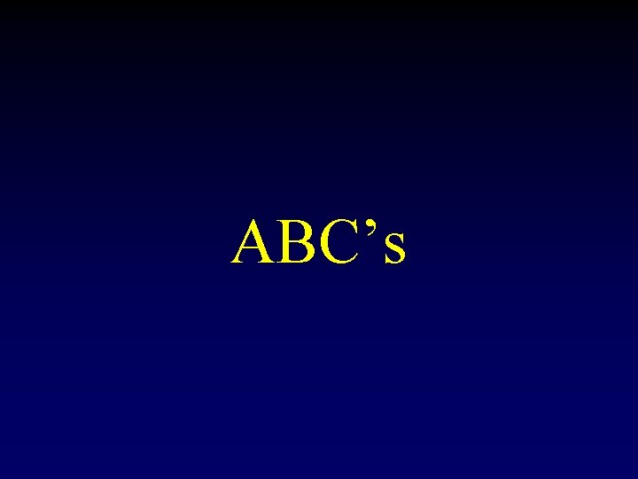 ABC’s 