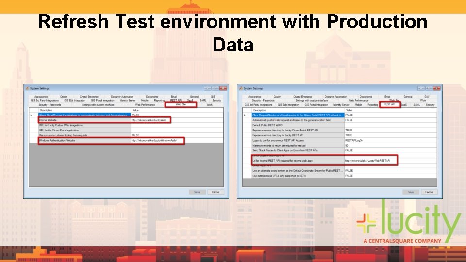Refresh Test environment with Production Data Refresh Test environment with Production Data