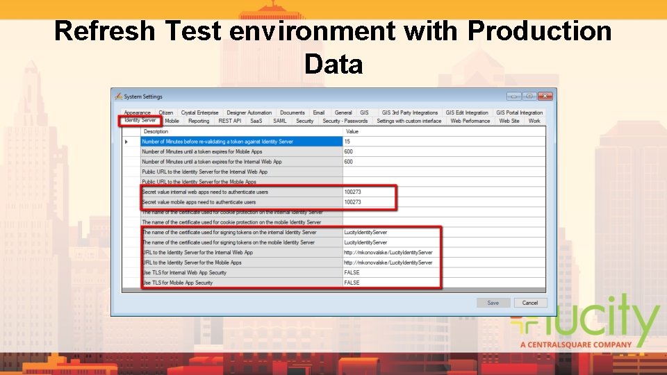 Refresh Test environment with Production Data Refresh Test environment with Production Data