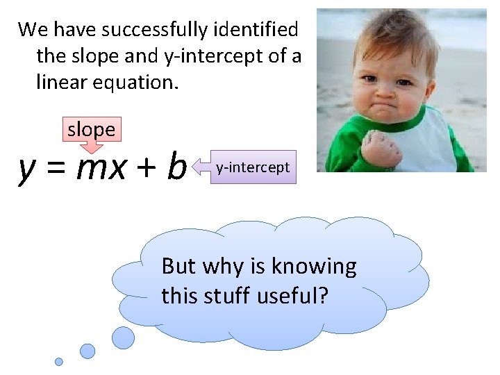 Warm Up Identify the slope and the yintercept