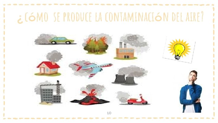 ¿cómo se produce la contaminación del aire? 10 