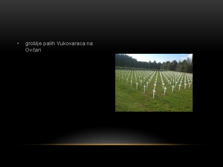  • groblje palih Vukovaraca na Ovčari 