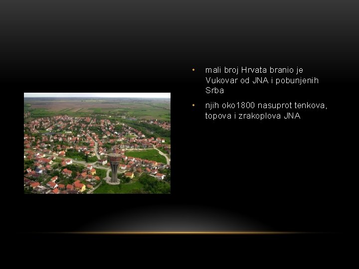  • mali broj Hrvata branio je Vukovar od JNA i pobunjenih Srba •