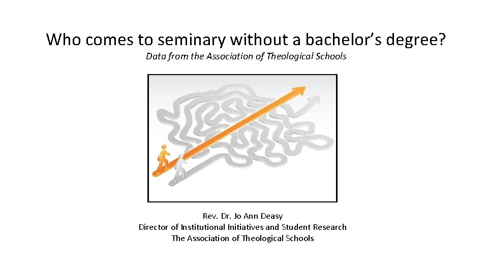 Who comes to seminary without a bachelor’s degree? Data from the Association of Theological