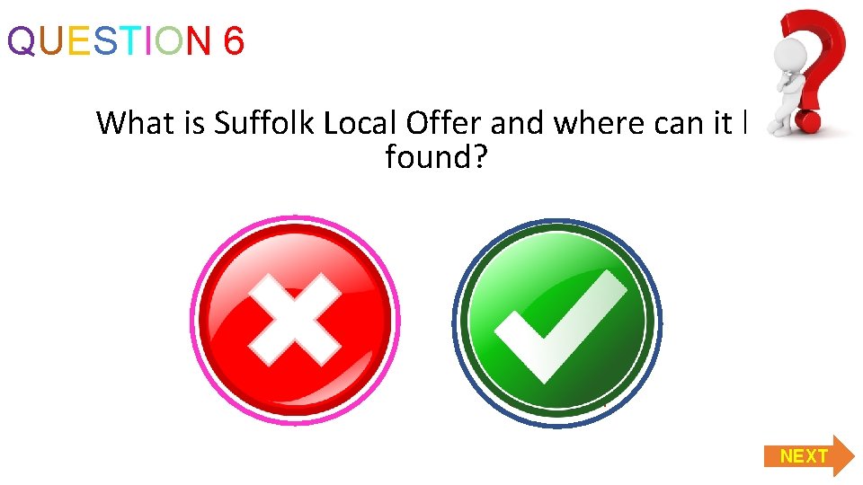 QUESTION 6 What is Suffolk Local Offer and where can it be found? A