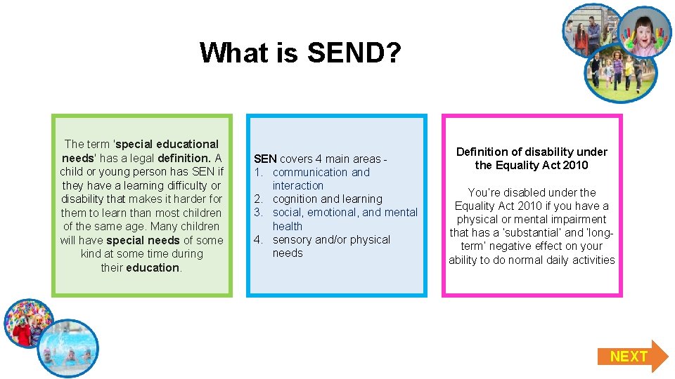 What is SEND? The term 'special educational needs' has a legal definition. A child