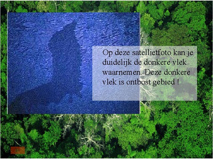 Op deze satellietfoto kan je duidelijk de donkere vlek waarnemen. Deze donkere vlek is