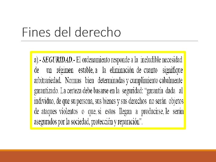 Fines del derecho 