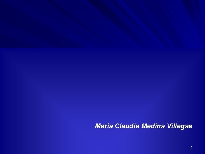 María Claudia Medina Villegas 1 